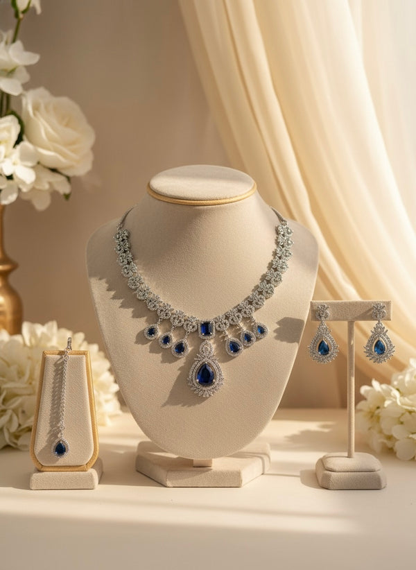 Diva AD Necklace (Blue)