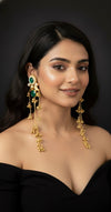 Aarzu Kashmiri Earrings (Green)