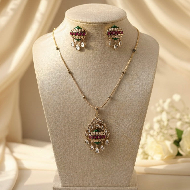 Yashika Chain Kundan Necklace