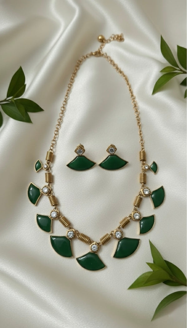 Green Charm AD Necklace