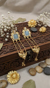 Zehra Kashmiri Earrings (Sea blue)