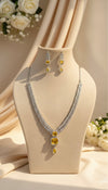 Regal Vine AD Necklace (Yellow)