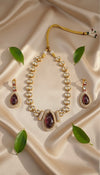 Naira Kundan Necklace (Wine)