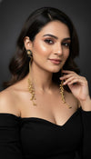 Ruhi Kashmiri Earrings (Black)