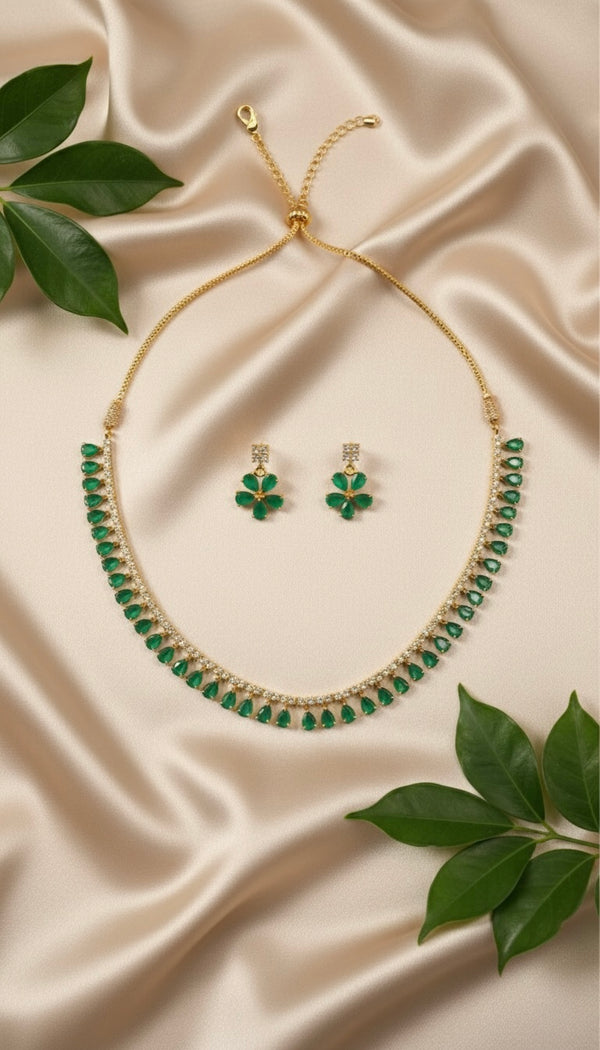 Myra AD Necklace (Green)
