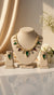 Zarina Polki Necklace (Wine and Green)