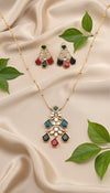 Aarshiya Chain Kundan Necklace (Multi-Colour)