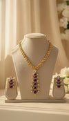 Noorvi AD Necklace (Purple)