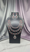 Luxe Layered AD Necklace (Red)