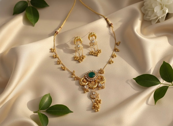 Sufi Kashmiri Necklace (Green)