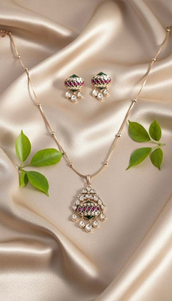 Yashika Chain Kundan Necklace