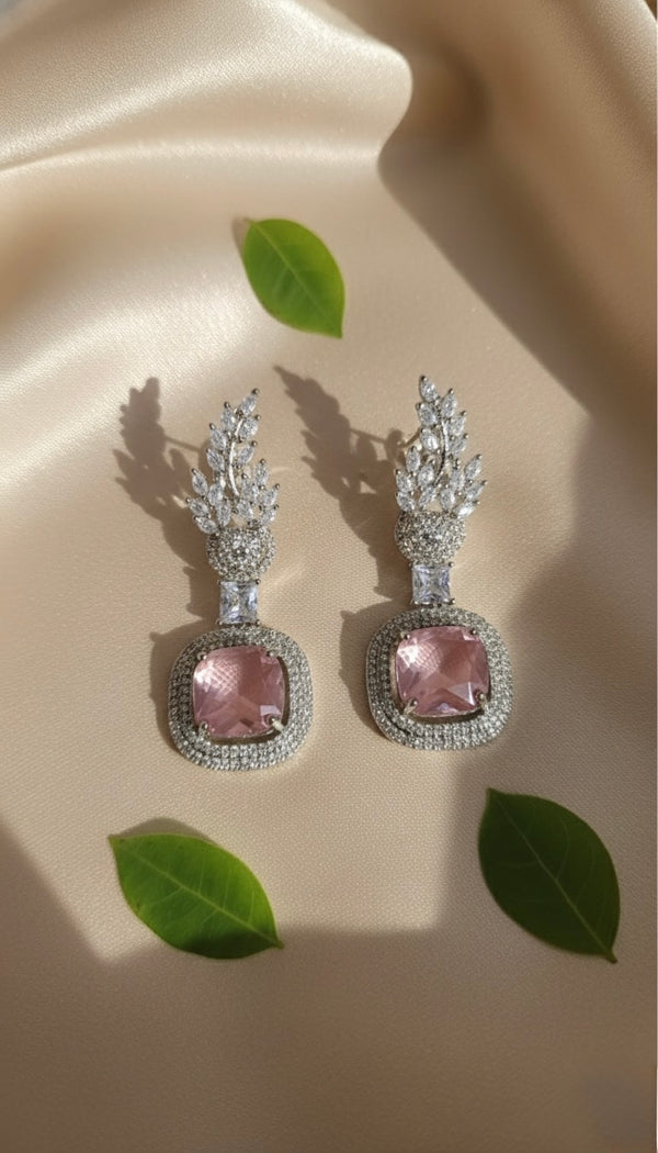 Bloomy AD Earrings (Pink)