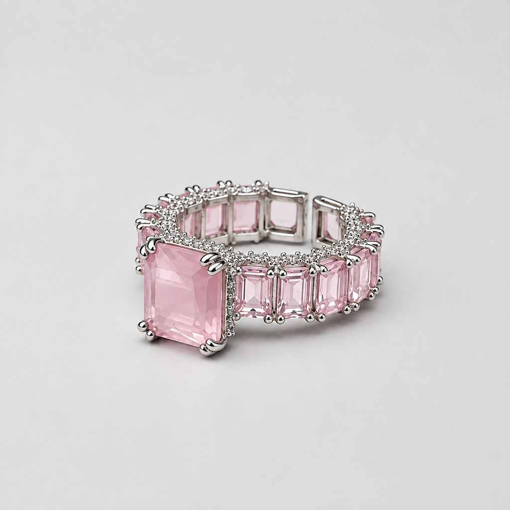Premium Diamond AD Ring (Pink)