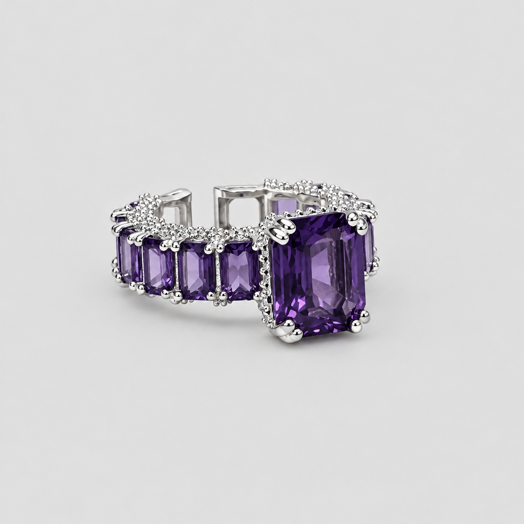Premium Diamond AD Ring (Purple)