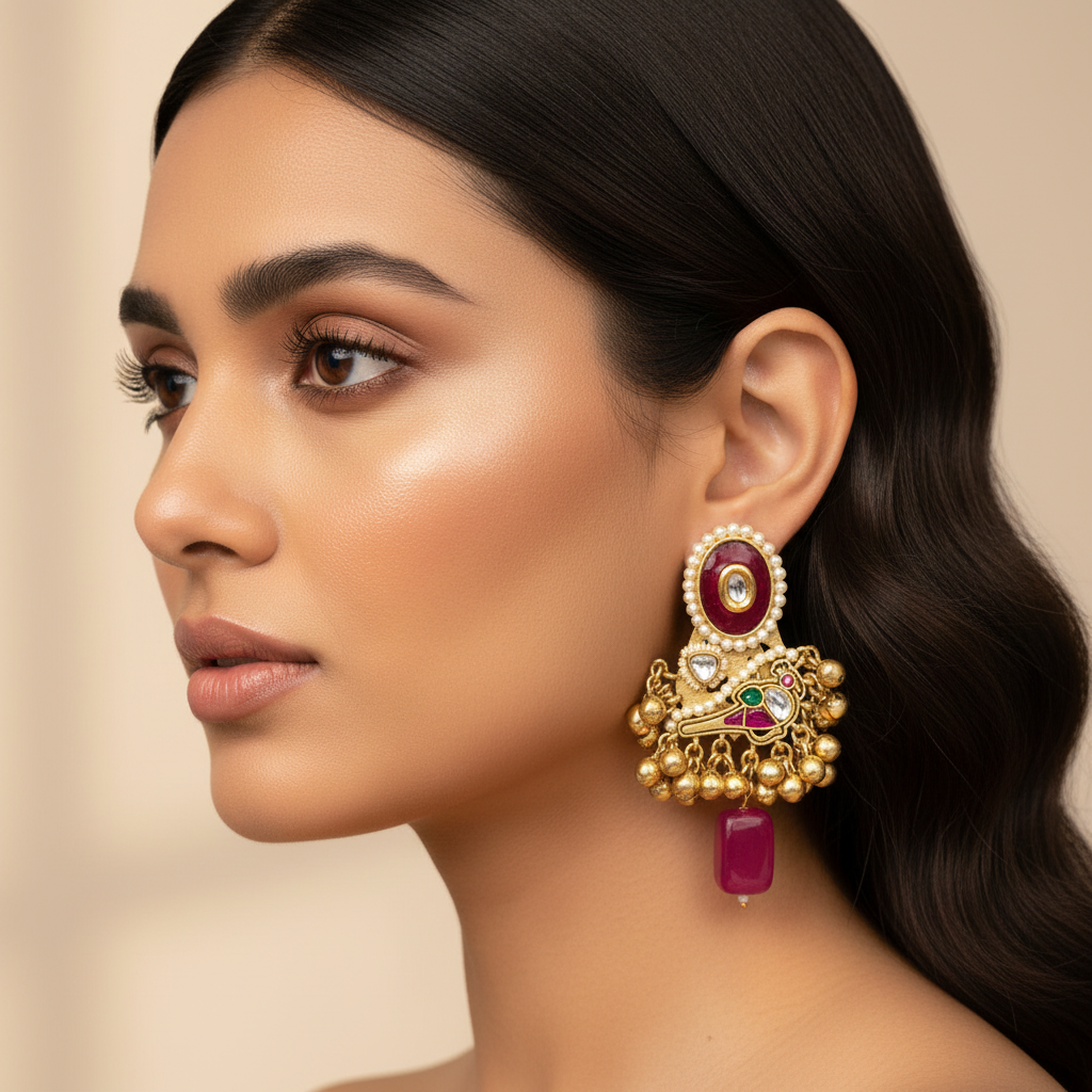 Ruhika Kashmiri Earrings