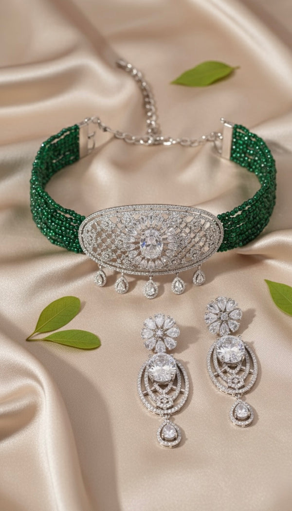 Amira AD Chokar Set (Green)