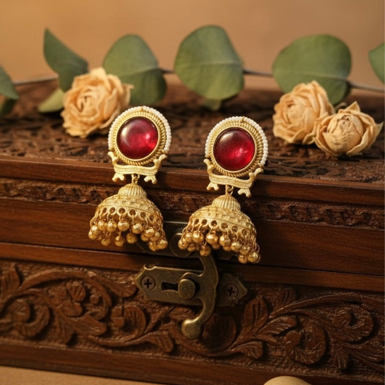 Heritage Jhumkas (Wine)