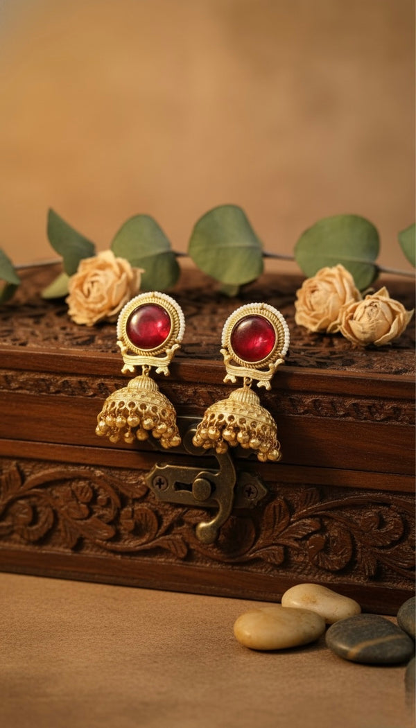 Heritage Jhumkas (Wine)