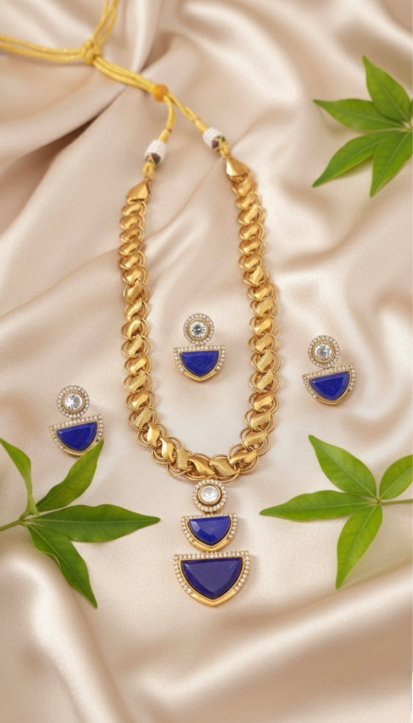 Diora AD Necklace (Blue)