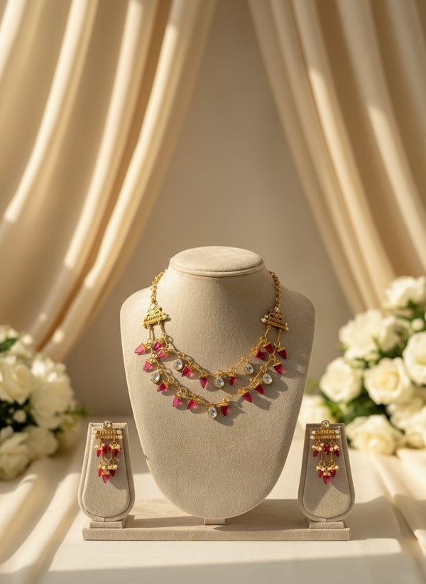 Ruby AD Necklace(Pink)