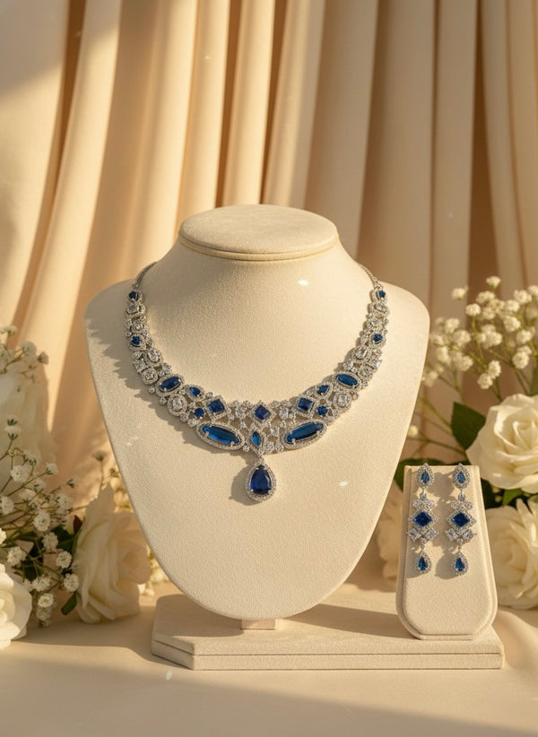 Mira AD Necklace (Blue)