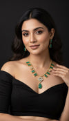 Adira Kundan Necklace (Green)