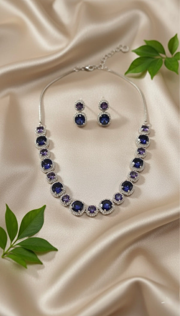Royale Glow AD Necklace (Blue)