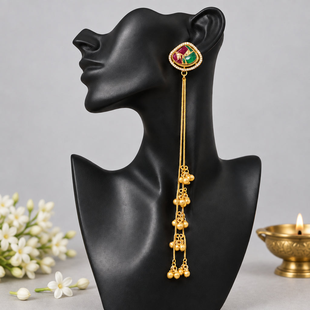 Nandani Kashmiri Earrings (Multi Colour)
