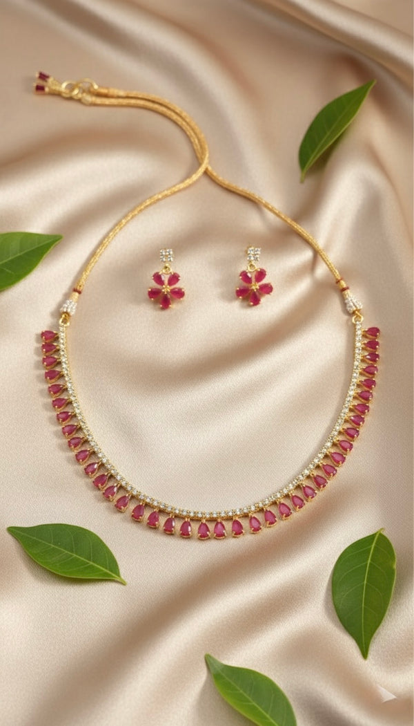 Myra AD Necklace (Pink)