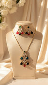 Aarshiya Chain Kundan Necklace (Multi-Colour)