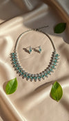 Luxe Line AD Necklace (Mint Green)