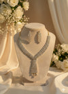 Sia AD Necklace (Golden and Silver)