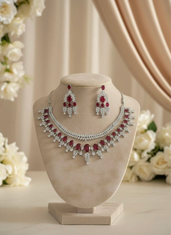Lustre AD Necklace (Red)