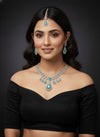 Diva AD Necklace (Mint Green)