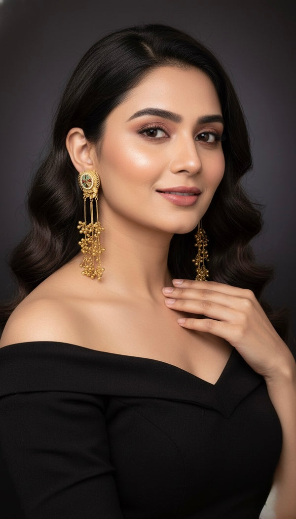 Noorani Kashmiri Earrings (Multi-Colour)