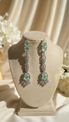 Celeste AD Earrings (Mint Green)