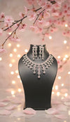 Empress Shine AD Necklace (Pink)