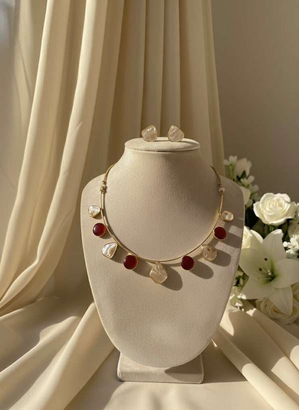 Eira Hasli Necklace (Wine)