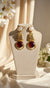 Lara Hasli Earrings (Wine)