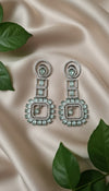 Diva AD Earrings (Mint Green)