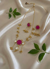Noor Kashmiri Necklace (Rani Pink)