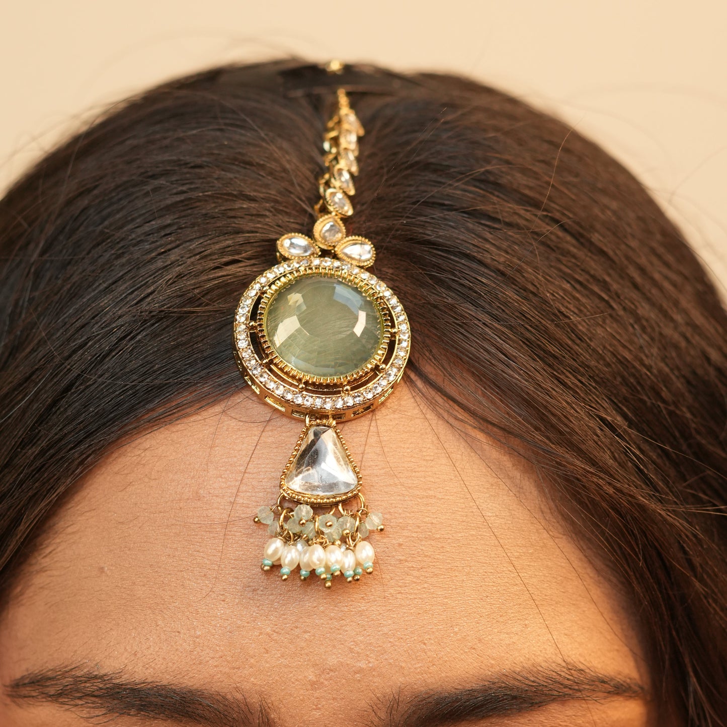 Amarya Bridal Necklace (Mint Green)