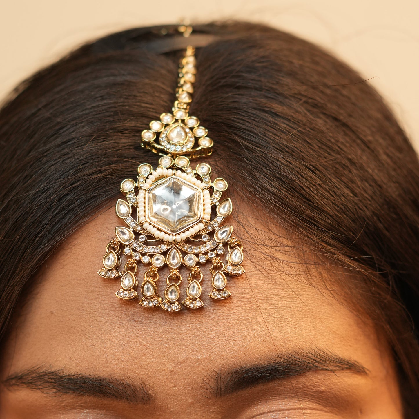 Meera Layered Necklace (Light Pink)