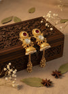 Kavya Kashmiri Earrings (Wine)