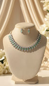 Luxe Line AD Necklace (Mint Green)