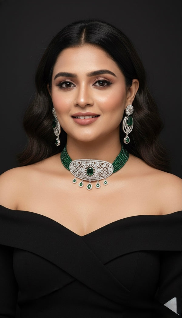Amira AD Chokar Set (Green)