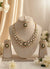 Ravina Kundan Necklace (Green and Pink)