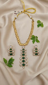 Noorvi AD Necklace (Green)