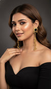 Saanvi Kashmiri Earrings(Black)