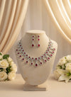 Shimmer AD Necklace (Red)